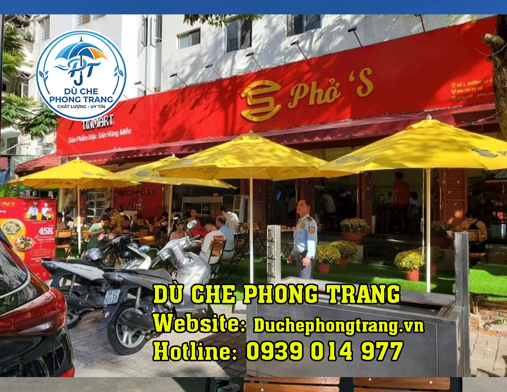 Lợi Ích Sử Dụng Dù Che Nắng Mưa Cho Quán Cà Phê