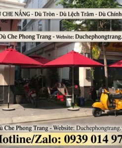 Dù Che Quán Cafe Khung Nhôm Bền Đẹp Ở TP. Đồng Xoài, Dù Che Mưa Tại Bình Phước