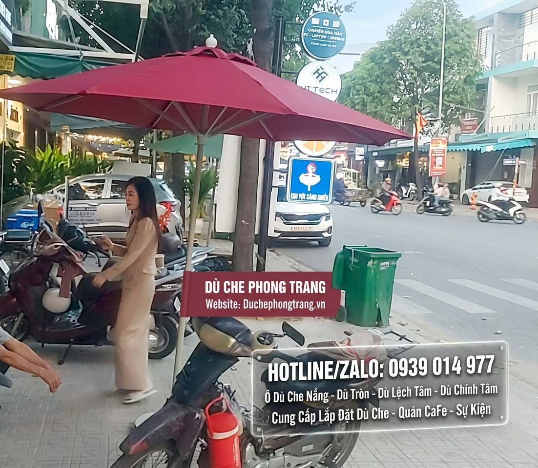 Dù Che Quán Cafe Trang Trí Thu Hút Khách Ở Bàu Bàng, Dù Chính Tâm Tại Bình Dương
