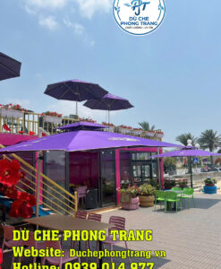 Dù Lệch Tâm Tròn Xoay 360 Độ Cho Quán Cà Phê Sang Trọng Tại Đồng Tháp