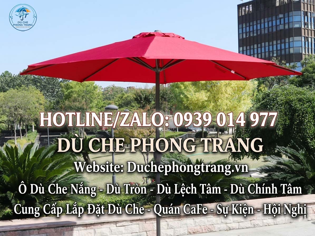 Báo Giá Dù Che Quán Cafe Ngoài Trời Mới Nhất Ở Trảng Bom, Dù Chống UV Đồng Nai