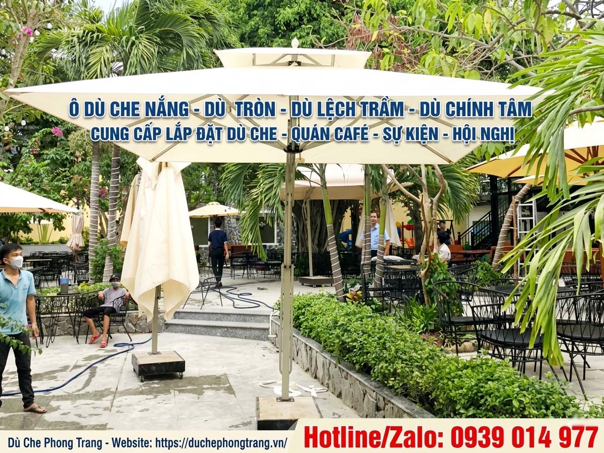 Báo Giá Dù Che Quán Cafe Ngoài Trời Mới Nhất Ở Trảng Bom, Dù Chống UV Đồng Nai