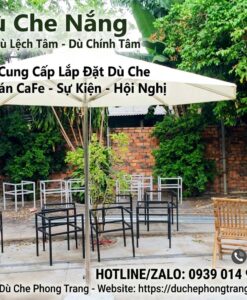 Dù Che Quán Cafe Phong Cách Sang Trọng Ở Thuận Nam, Dù Quán Cafe Tại Ninh Thuận