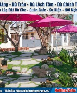Dù Che Ngoài Trời Cho Quán Cafe Dẹp Ở Tháp Chàm, Dù Che Nắng mưa Tại Ninh Thuận