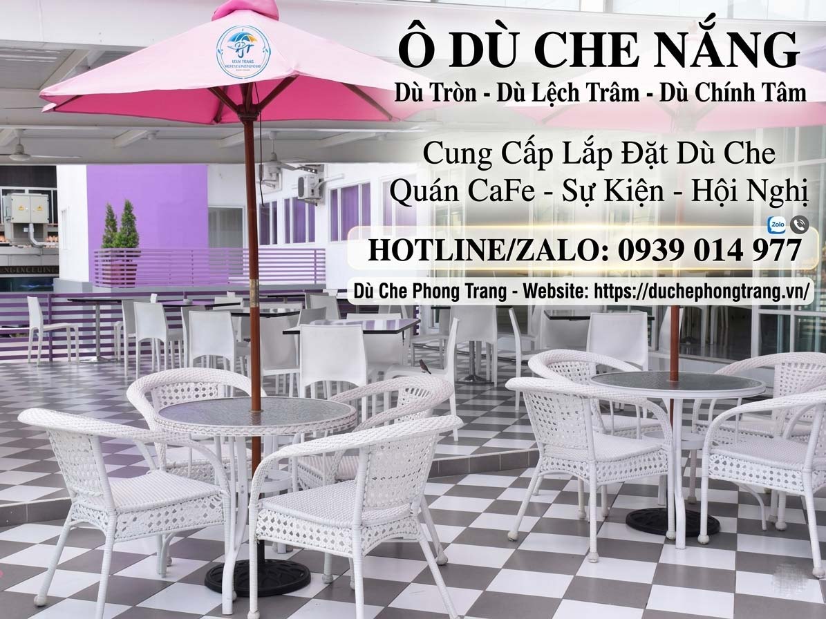 chu-che-phong-trang-23 Dù Che Quán Cafe Lắp Đặt Nhanh Ở Sông Cầu, Dù Gấp Gọn Tại Phú Yên