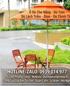 Dù Che Quán Cafe Vỉa Hè Giá Rẻ Ở Phù Cát, Dù Che Sân Vườn Ngoài Trời Tại Bình Định