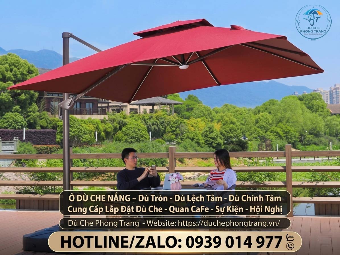 Dù Che Nắng Cho Sân Vườn Gia Đình Ở Đạ Huoai, Dù Che Sân Vườn Tại Lâm Đồng