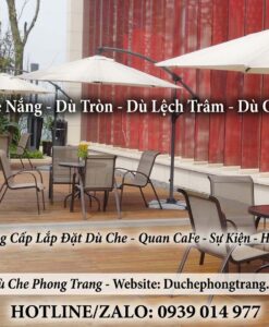 Dù Che Quán Cafe Lắp Đặt Nhanh Ở Hoài Nhơn, Dù Che Nắng Mưa Tại Bình Định