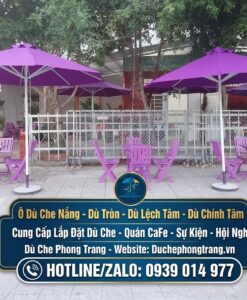 Dù Che Quán Cafe Vỉa Hè Giá Rẻ Ở Phù Cát, Dù Che Sân Vườn Ngoài Trời Tại Bình Định