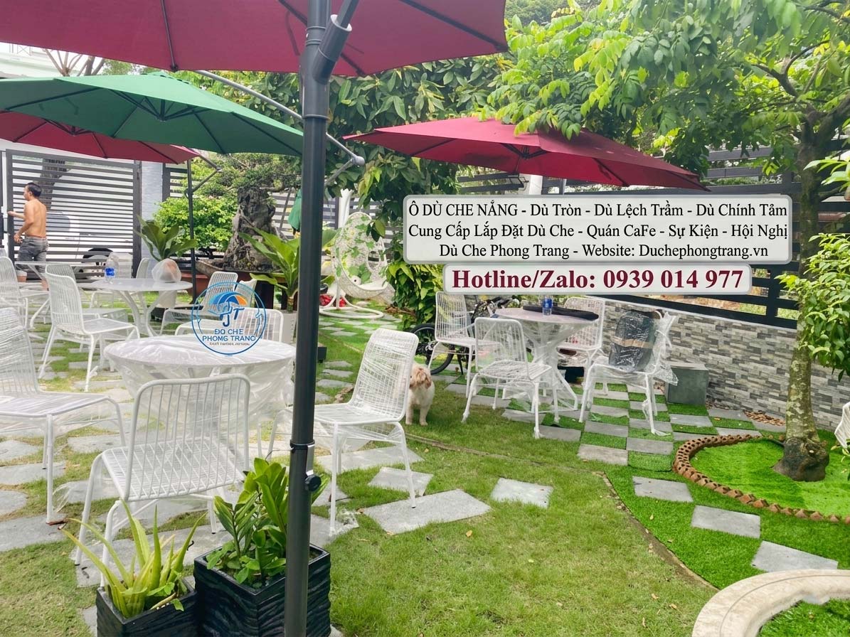 chu-che-phong-trang-6 Bán Dù Che Quán Cafe Uy Tín Ở An Lão, Dù Che Sân Ngoài Trời Tại Bình Định.