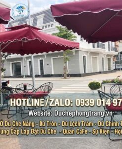Dù Che Ngoài Trời Cho Quán Cafe Đẹp Ở Tây Sơn, Dù Che Cafe Tại Bình Định